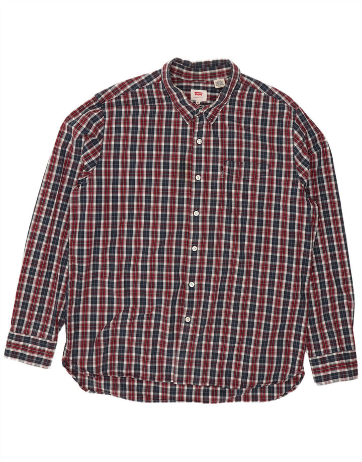 Camisa masculina Regular Fit da Levi's XL de algodão xadrez multicolorido