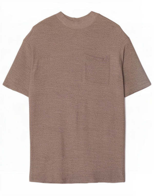 Vestido camiseta feminino Zara Reino Unido 14 cinza médio