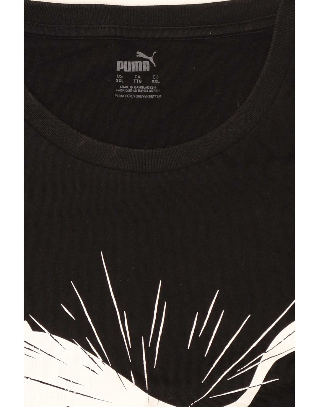 Camiseta masculina gráfica Puma Top 2XL preta