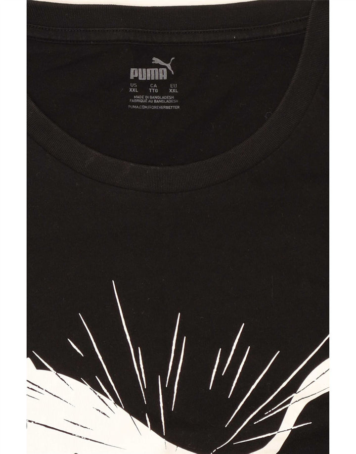 Camiseta masculina gráfica Puma Top 2XL preta