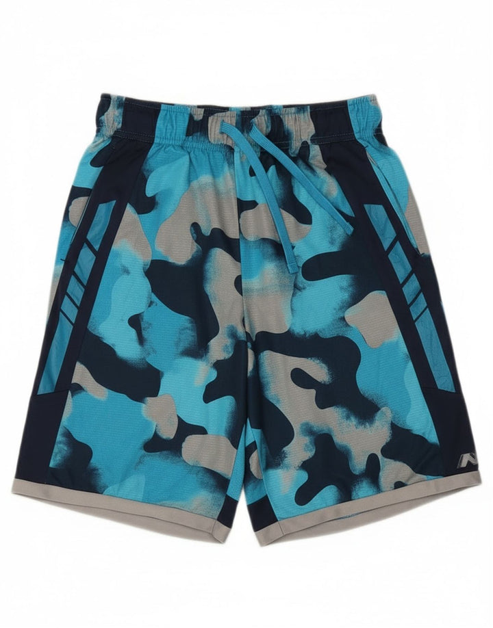 Russell Athletic Boys Sport Shorts 14-15 anos XL azul camuflagem poliéster