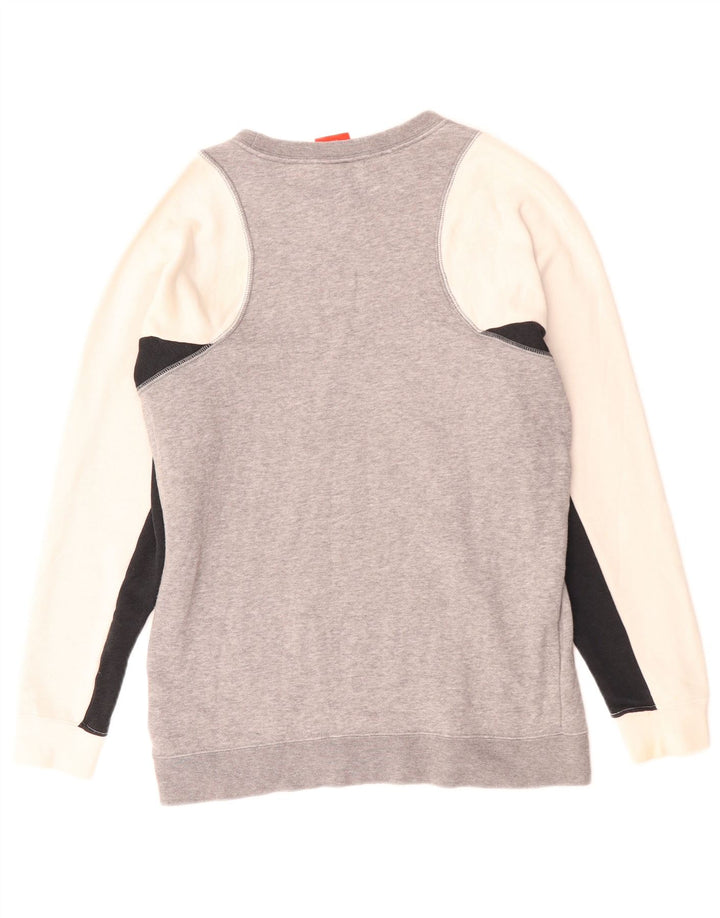 Moletom masculino Nike Jumper XS cinza colorblock algodão