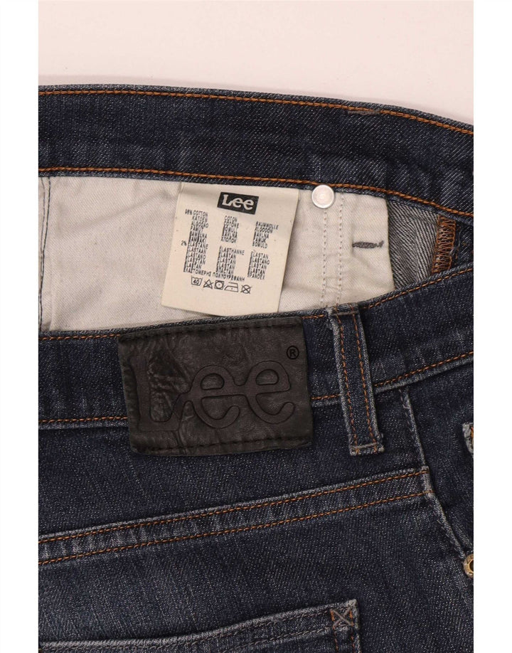 Lee Mens Powell Straight Jeans W33 L30 Azul Algodão