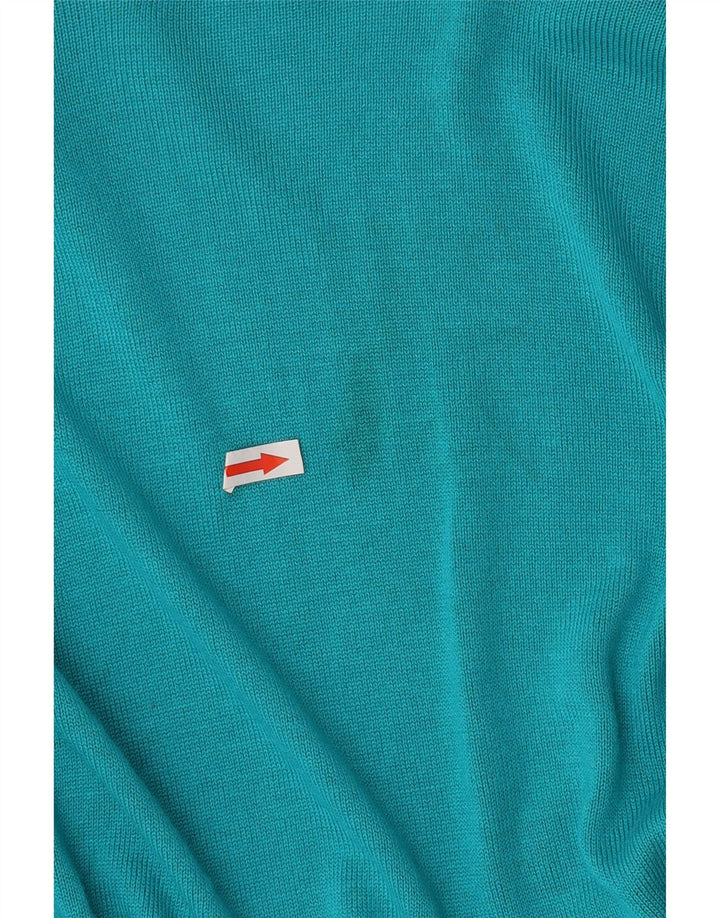 Suéter feminino Marks & Spencer Per Una Open Cardigan Reino Unido 14 grande turquesa