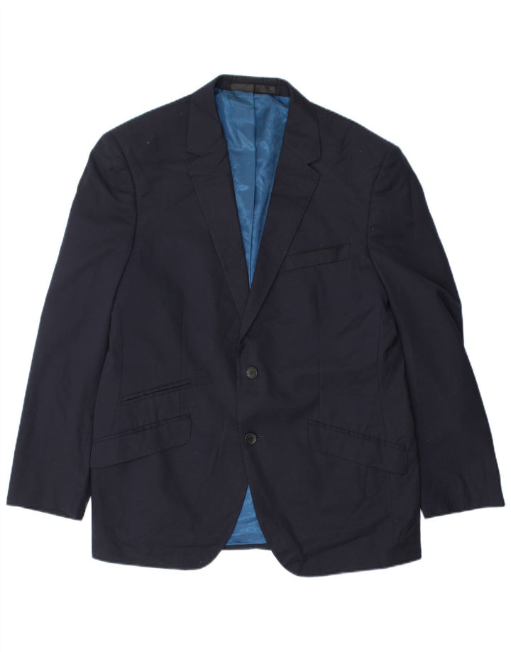 Jaqueta Blazer Masculina Marks & Spencer Tailored Fit Reino Unido 38 Azul Marinho Médio