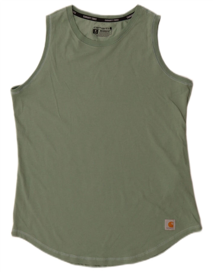 Colete feminino Carhartt com ajuste relaxado Reino Unido 8/10 poliéster verde médio