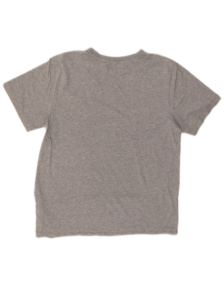 Camiseta masculina Nike Top pequeno algodão manchado cinza