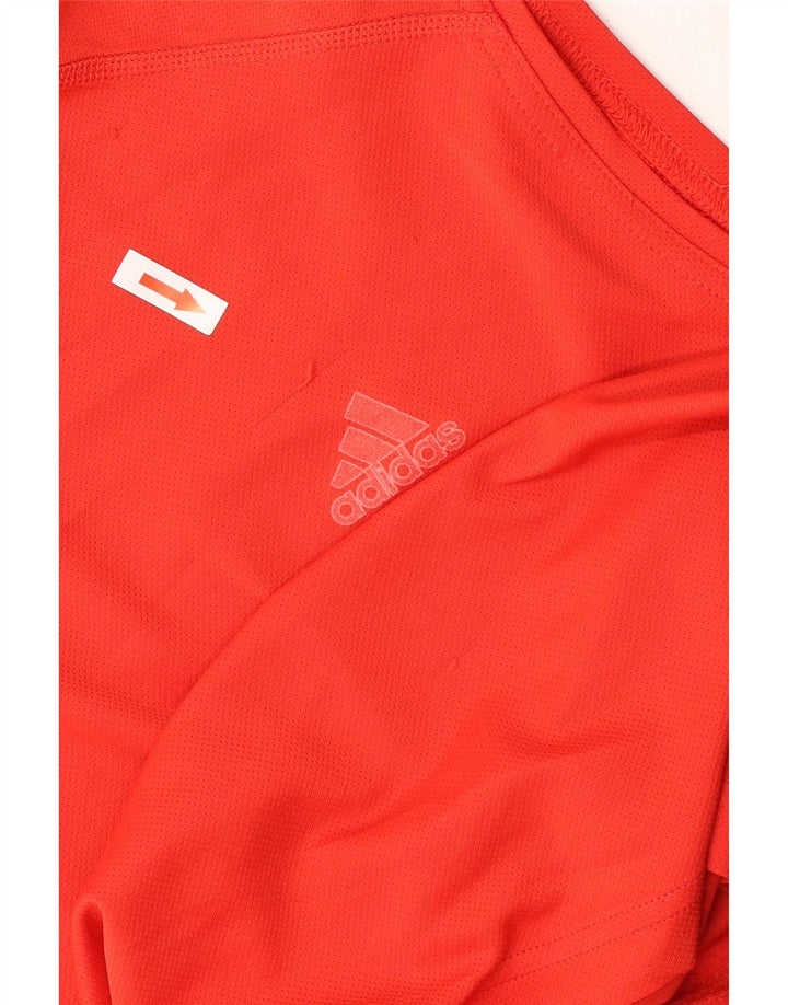 Adidas Mens Colete Top XL Vermelho Colorblock Poliéster