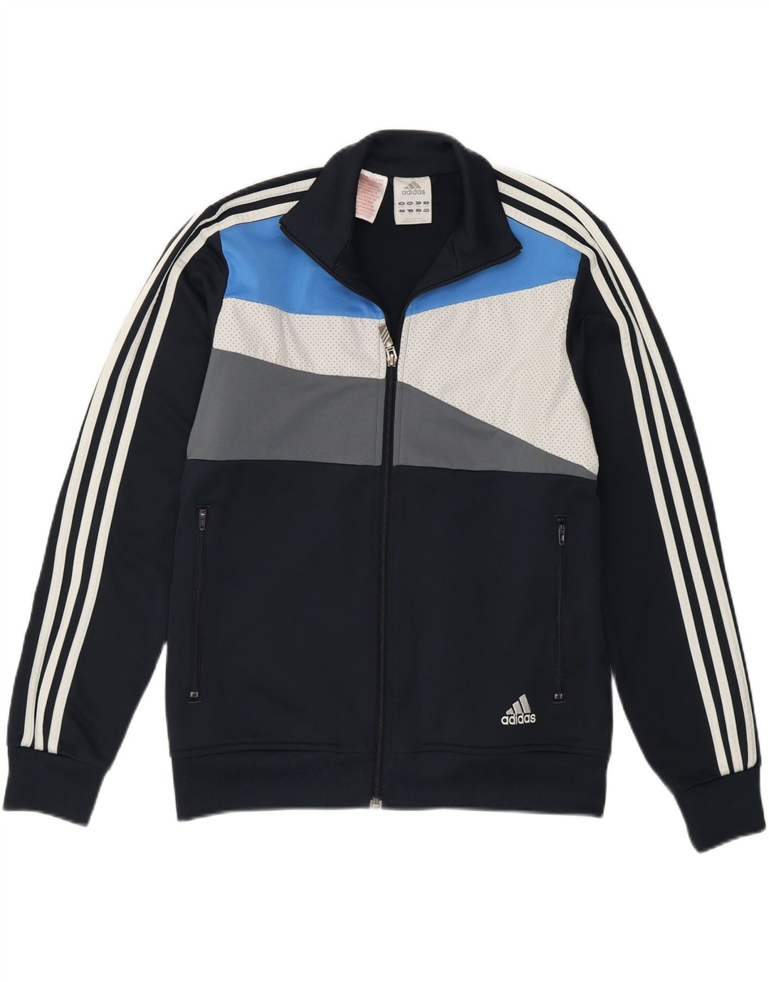 Jaqueta Adidas Meninos Treino Top 13-14 Anos Azul Marinho Colorblock