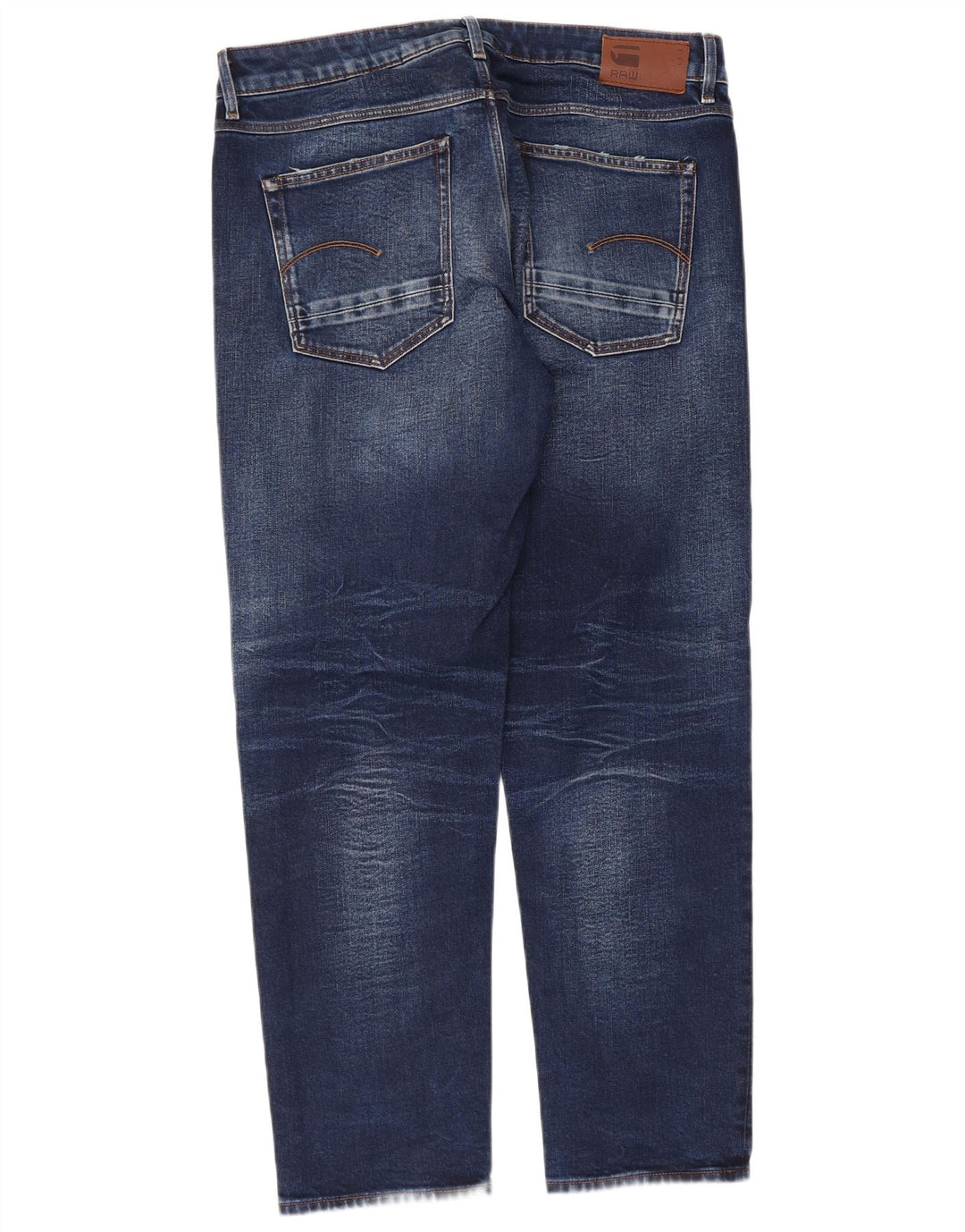 Jeans retos femininos G-Star W30 L32 algodão azul