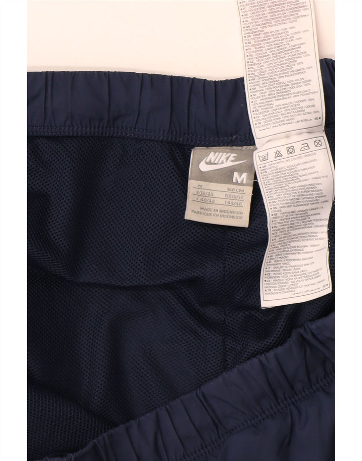 Calça de treino feminina NIKE UK 10/12 médio azul marinho nylon