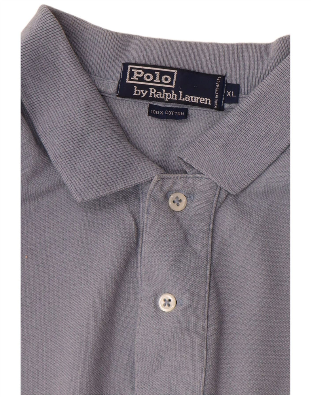 Polo Ralph Lauren Camisa masculina XL algodão cinza