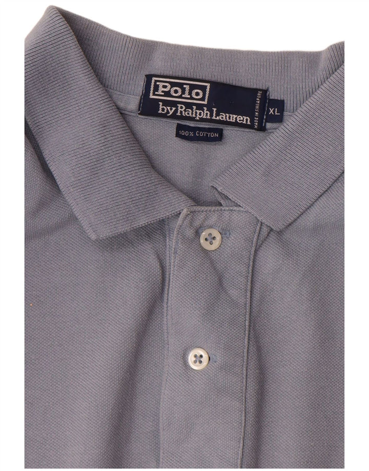 Polo Ralph Lauren Camisa masculina XL algodão cinza