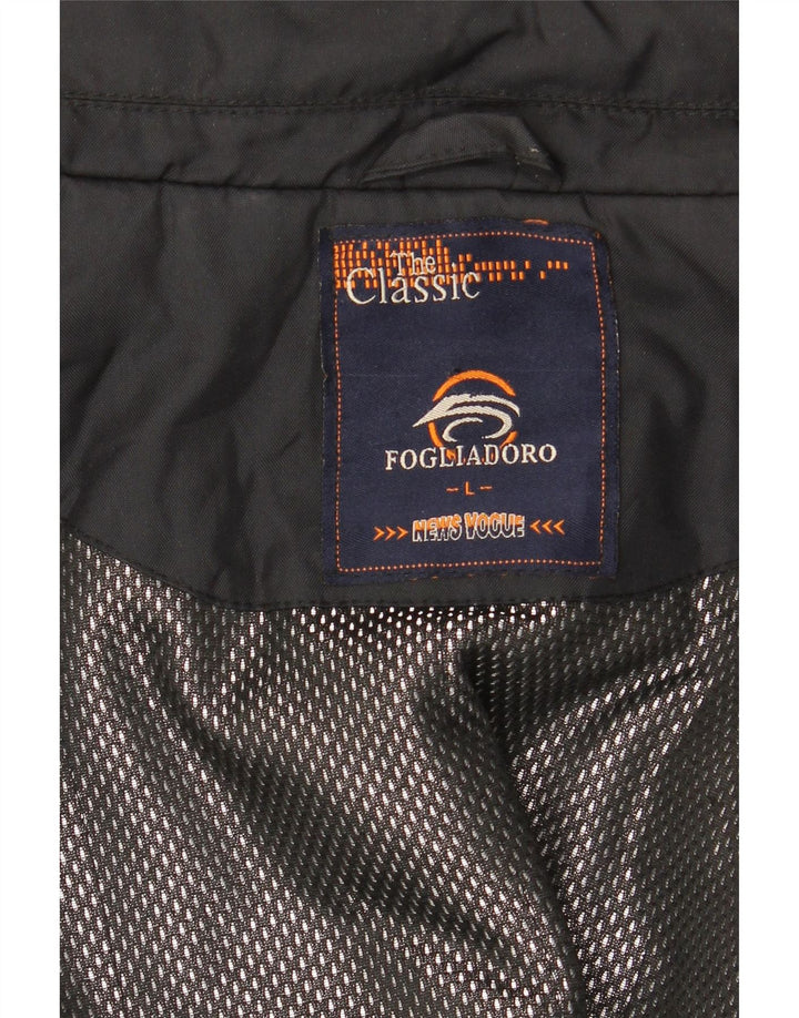 Jaqueta bomber masculina FOGLIADORO UK 40 grande preta