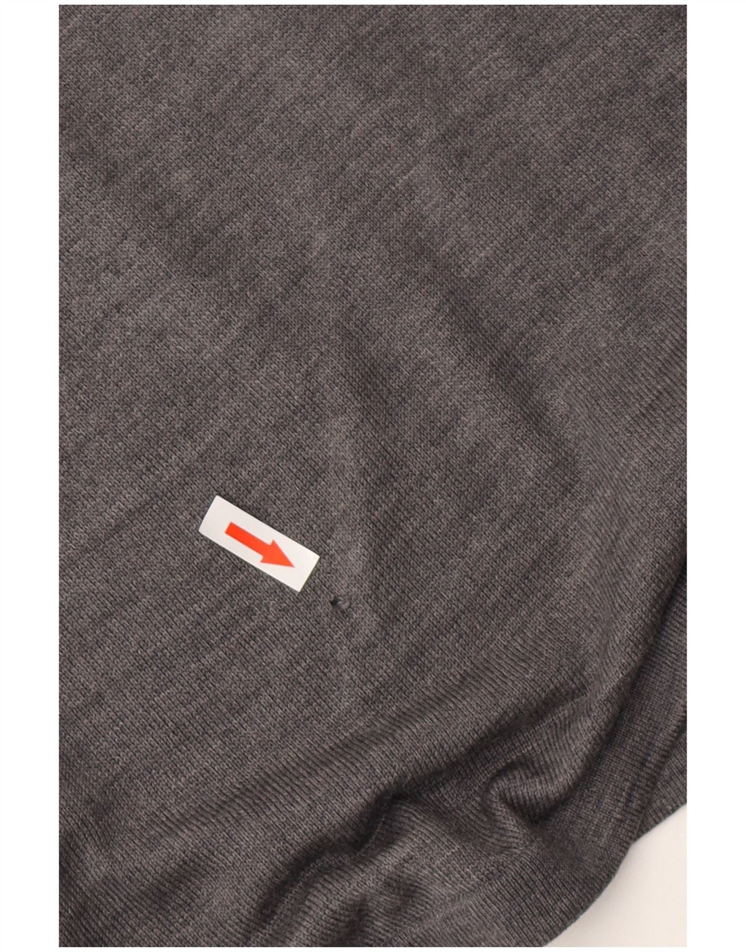 ARMANI JEANS Suéter masculino com gola redonda 2XL lã cinza