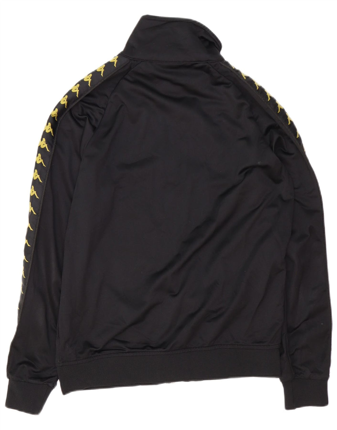 Kappa Mens Graphic Tracksuit Top Jacket Médio Preto Poliéster