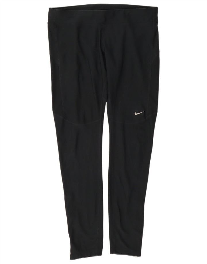 Leggings Nike Dri Fit Feminino UK 14 Grande Azul Marinho Poliéster