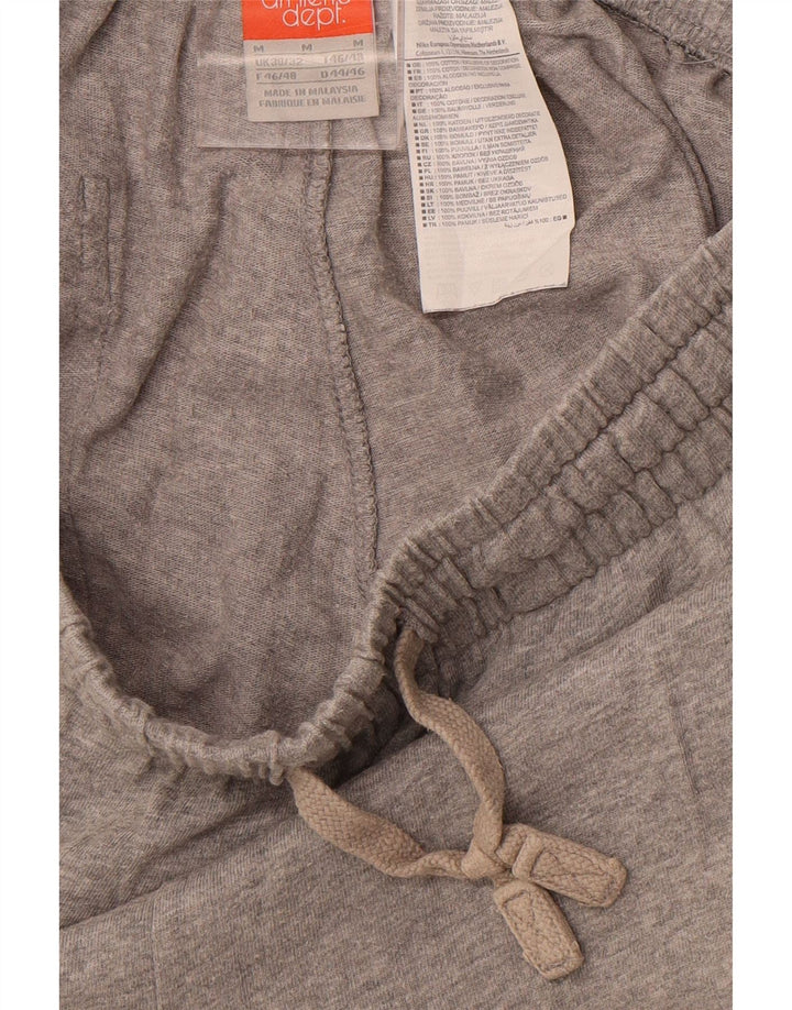 Calça de treino masculina NIKE cinza médio manchado de algodão