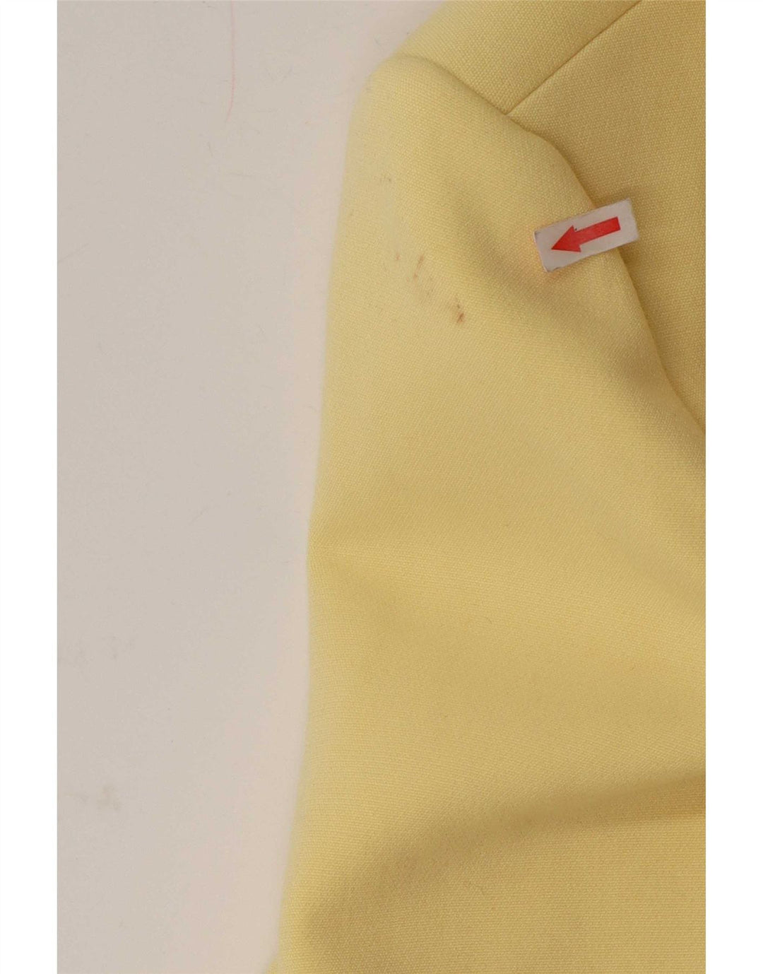 Jaqueta blazer feminina Zara Longline 1 botão UK 6 XS amarelo poliéster