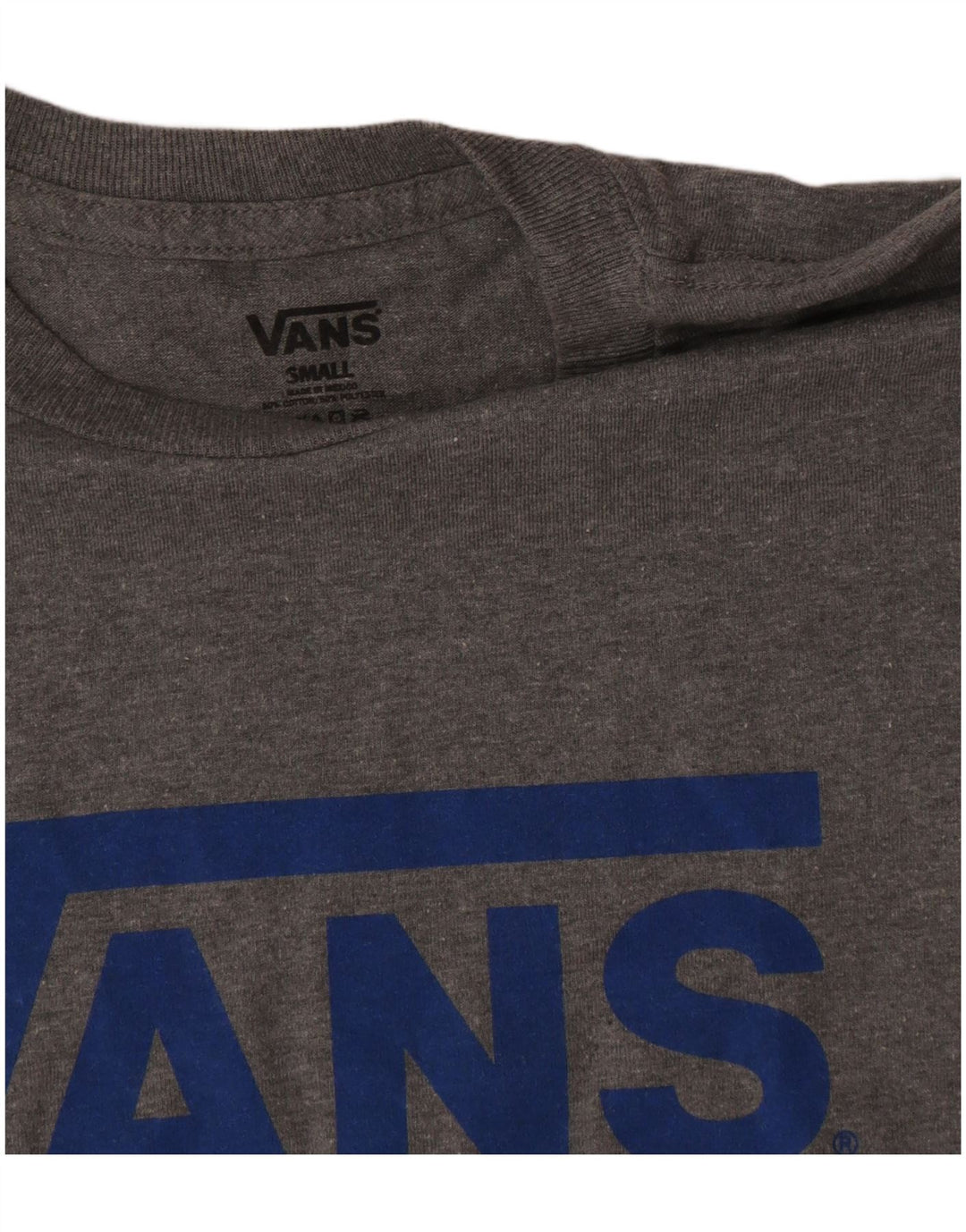 Camiseta Vans Masculina Graphic Top Pequeno Algodão Cinza