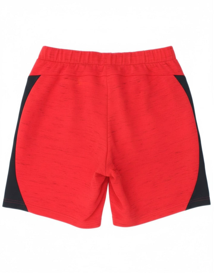 Shorts esportivos masculinos Puma médio vermelho colorblock
