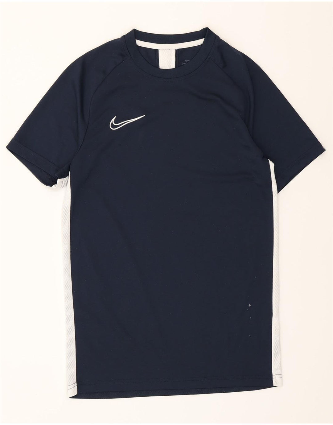Camiseta Nike Masculina Dri Fit Top Pequeno Azul Marinho Colourblock Poliéster