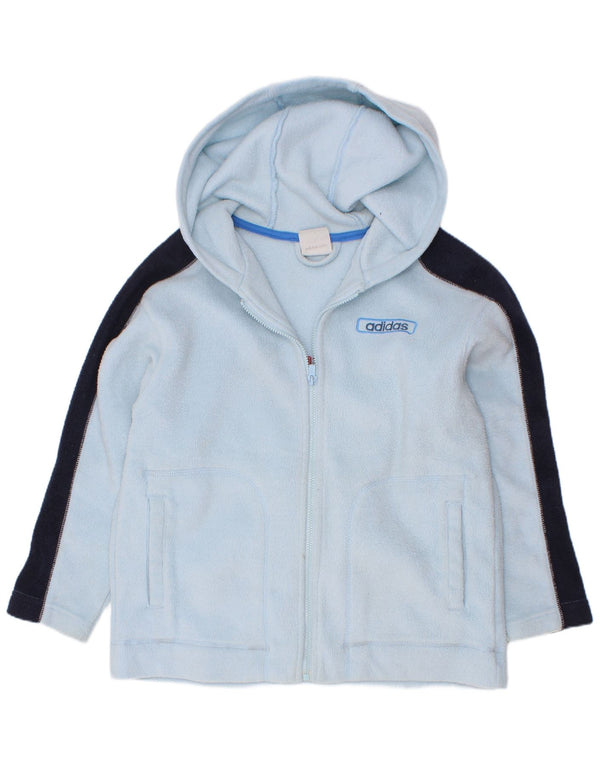 Jaqueta Adidas Meninos Graphic Fleece 7-8 Anos Azul Colorblock Poliéster
