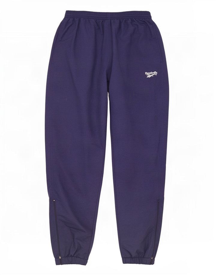 Calça de treino masculina Reebok Joggers pequeno azul marinho nylon