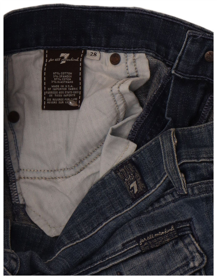 7 For All Mankind Jeans feminino bootcut W28 L33 algodão azul