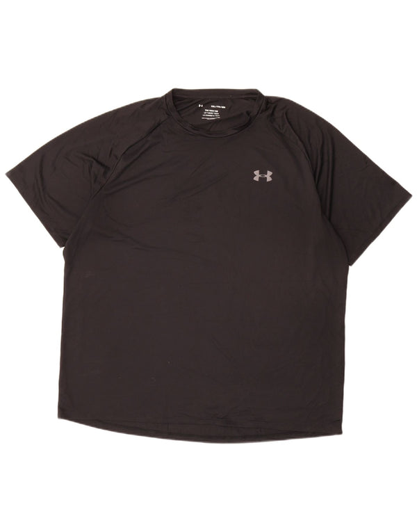 UNDER ARMOUR Mens T-Shirt Top 2XL Black