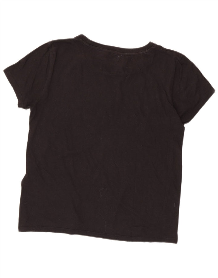 Camiseta feminina gráfica Levi's Top UK 14 médio algodão preto