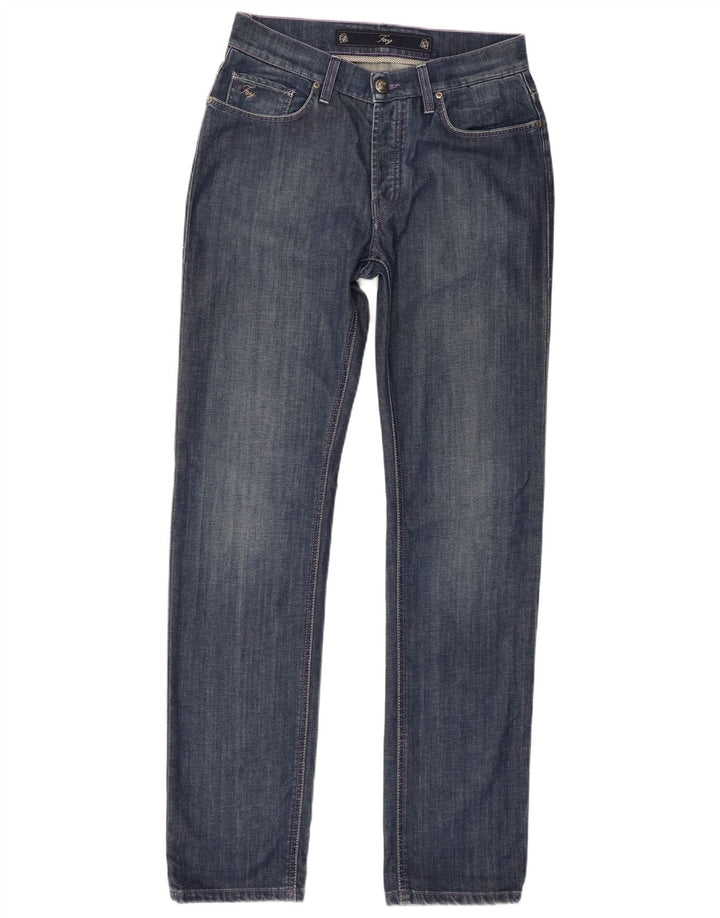 Fay Mens Slim Jeans W34 L33 Azul Algodão