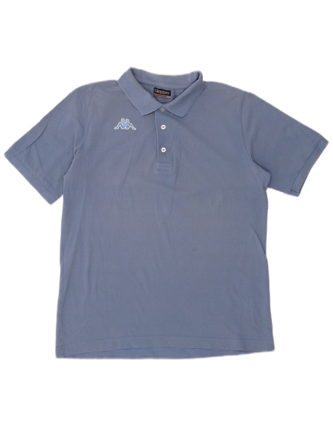Camisa polo masculina Kappa algodão azul médio