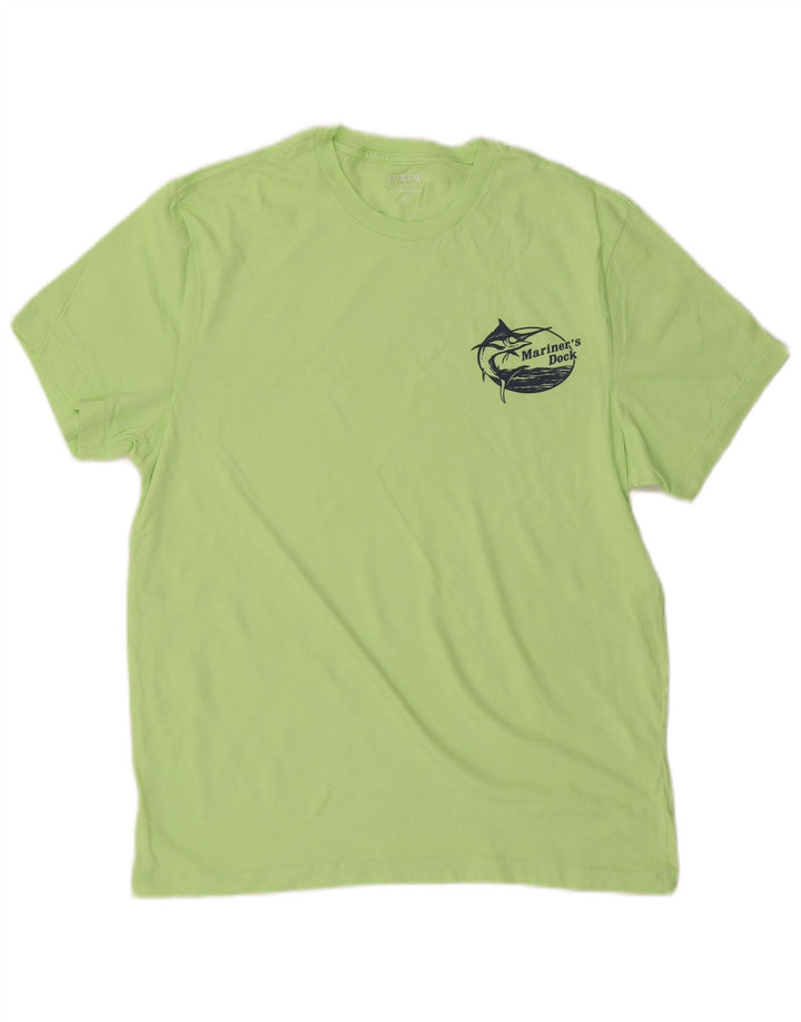 J. CREW Camiseta masculina Top Verde Médio