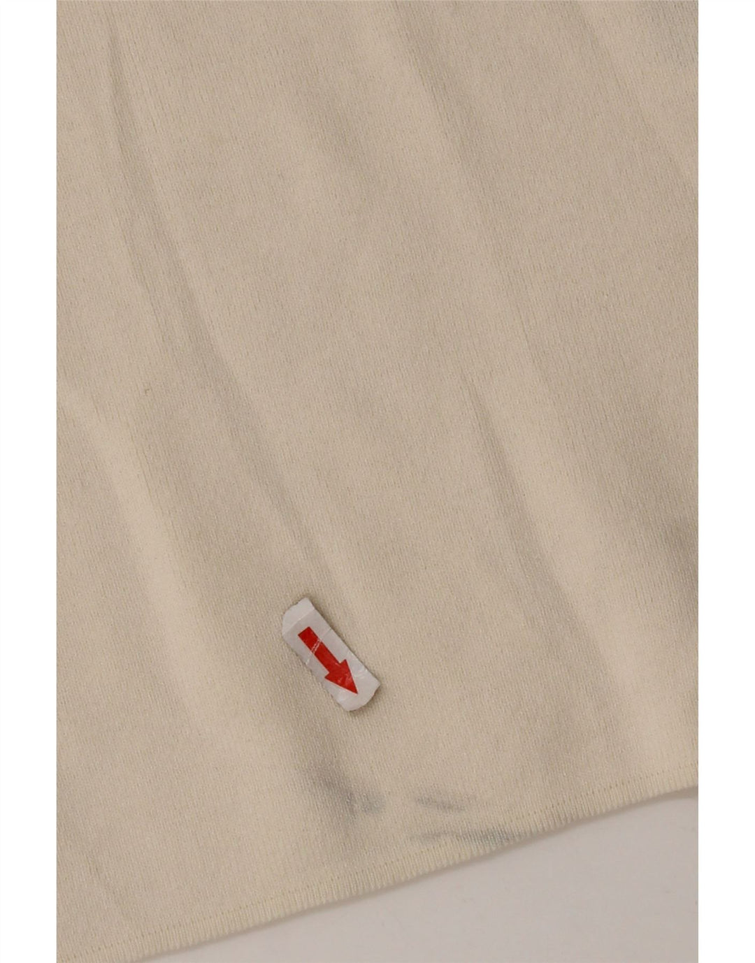 Zara camiseta feminina oversized top UK 14 médio off white viscose