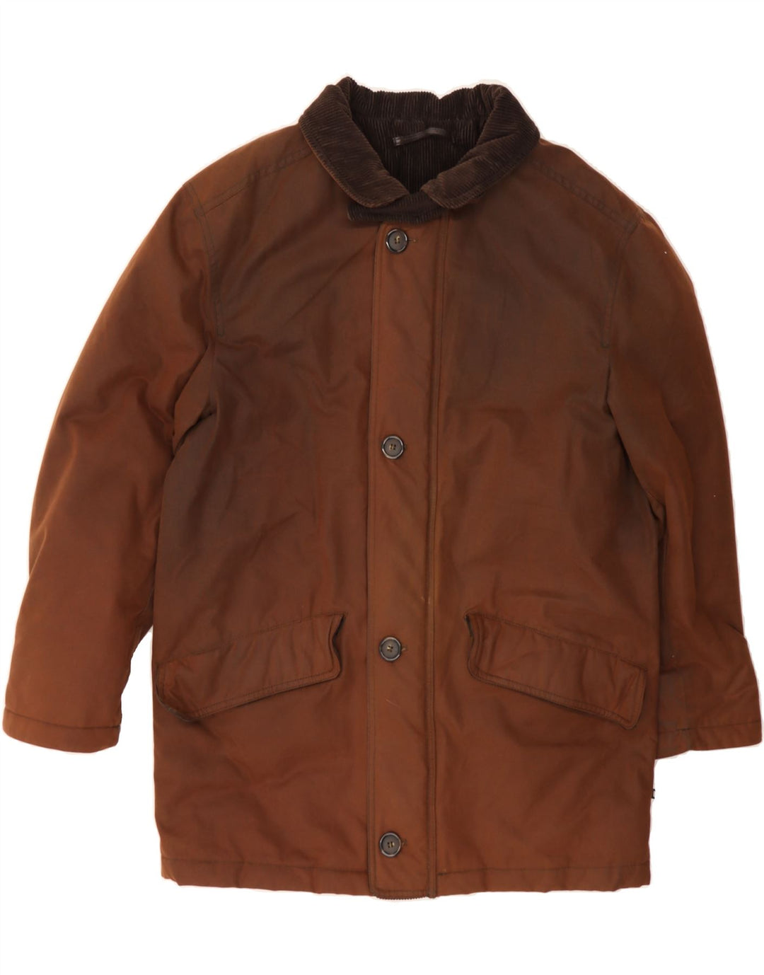 VINTAGE Mens Overcoat UK 38 Medium Brown Vintage Vintage and Second-Hand Vintage from Messina Hembry 