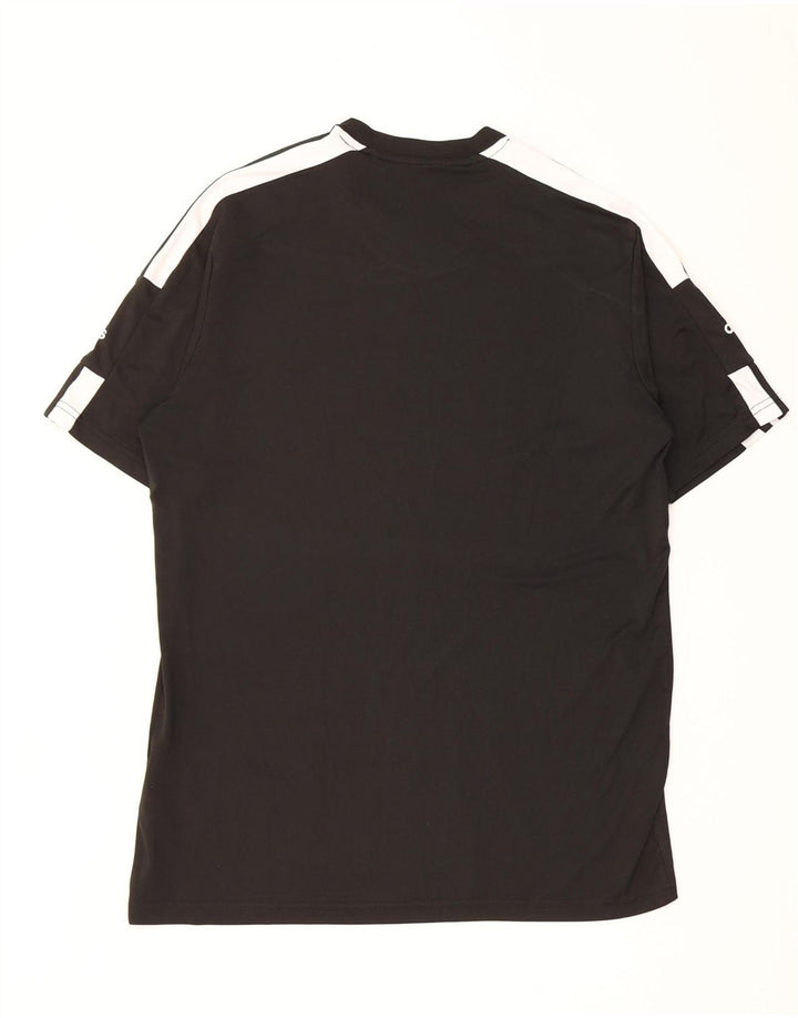 Adidas Mens Aeroready Camiseta Top Grande Preto Colorblock Poliéster