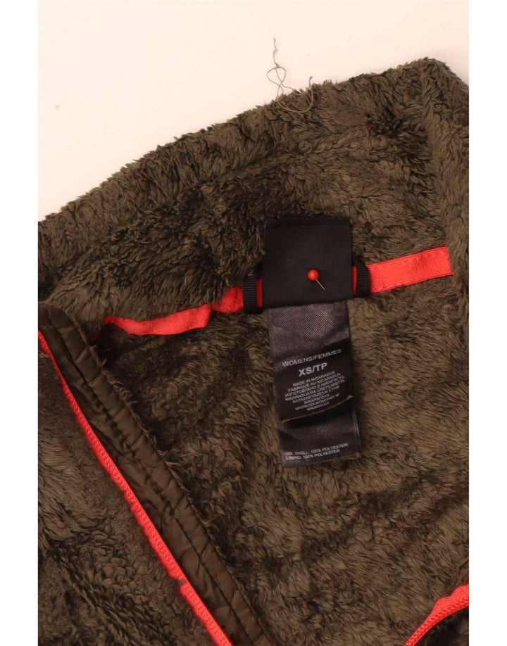 Jaqueta de lã feminina The North Face UK 6 XS poliéster cáqui
