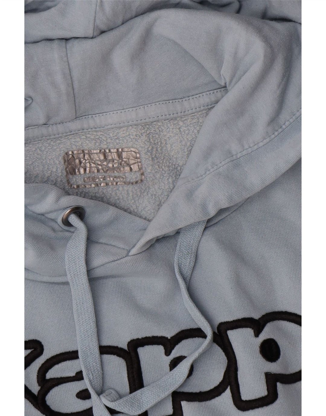 Kappa Mens Graphic Hoodie Jumper Médio Algodão Azul