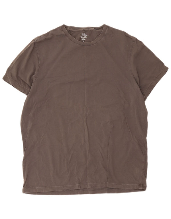 J. Crew Camiseta masculina quebrada em algodão XL cinza
