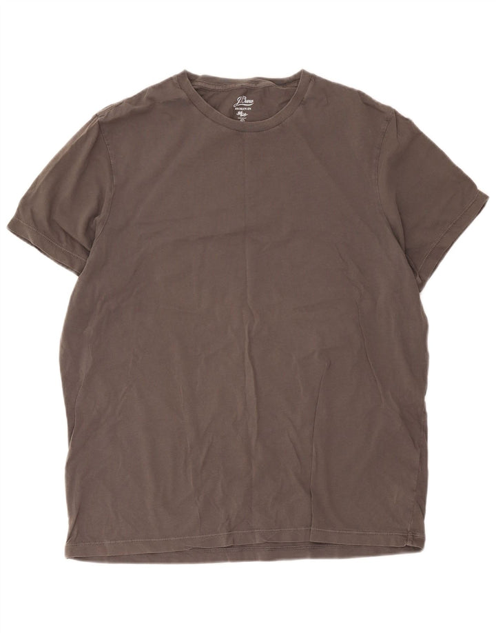 J. Crew Camiseta masculina quebrada em algodão XL cinza