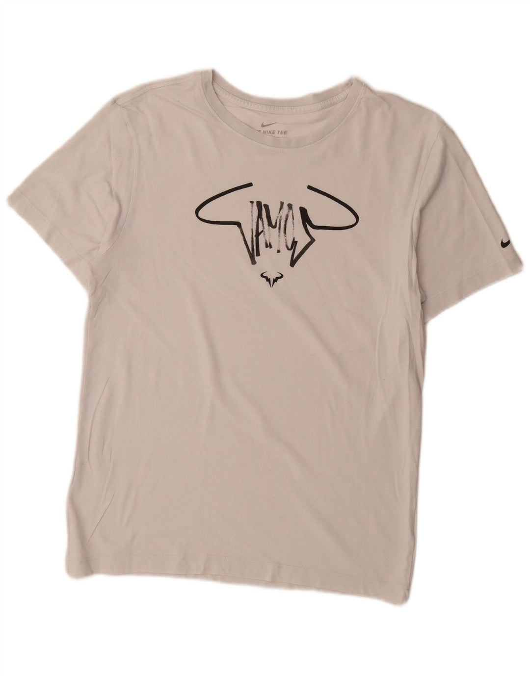 Camiseta Nike Masculina Dri Fit Graphic Top Pequeno Branco