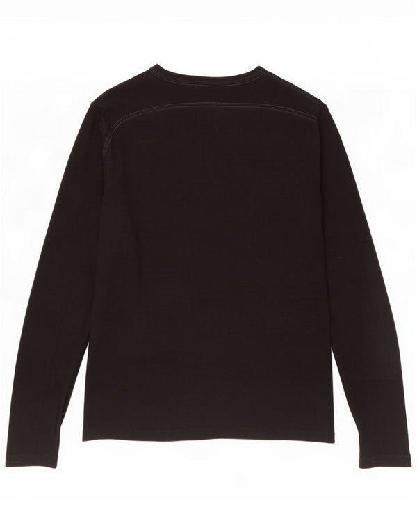 Gap Mens Gráfico Top Manga Longa 2XL Algodão Preto