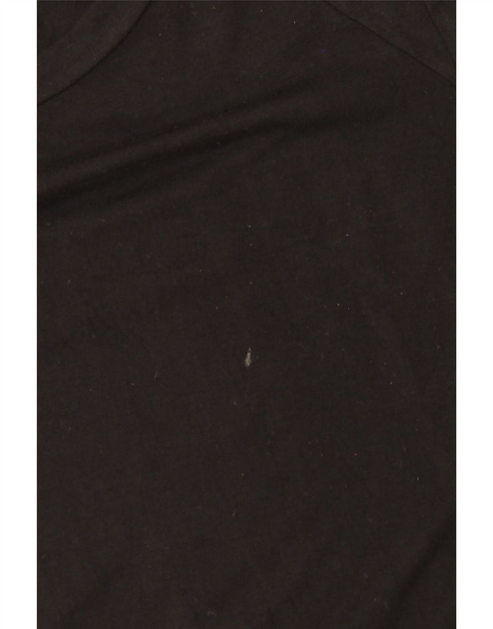 Vestido maxi feminino MOSSIMO manga 3/4 Reino Unido 10 pequeno rayon preto
