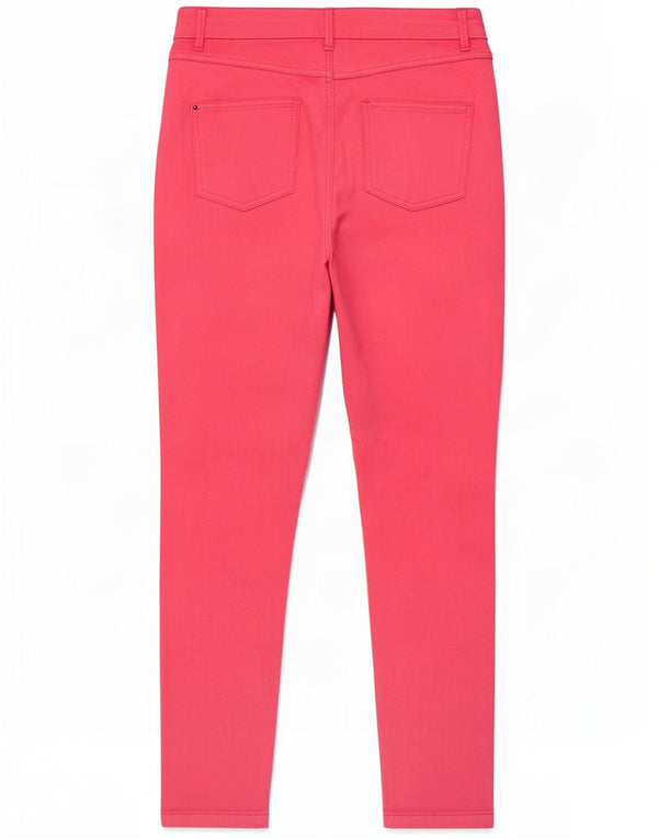 Calça jeans feminina Marks & Spencer UK 12 médio W30 L29 algodão rosa