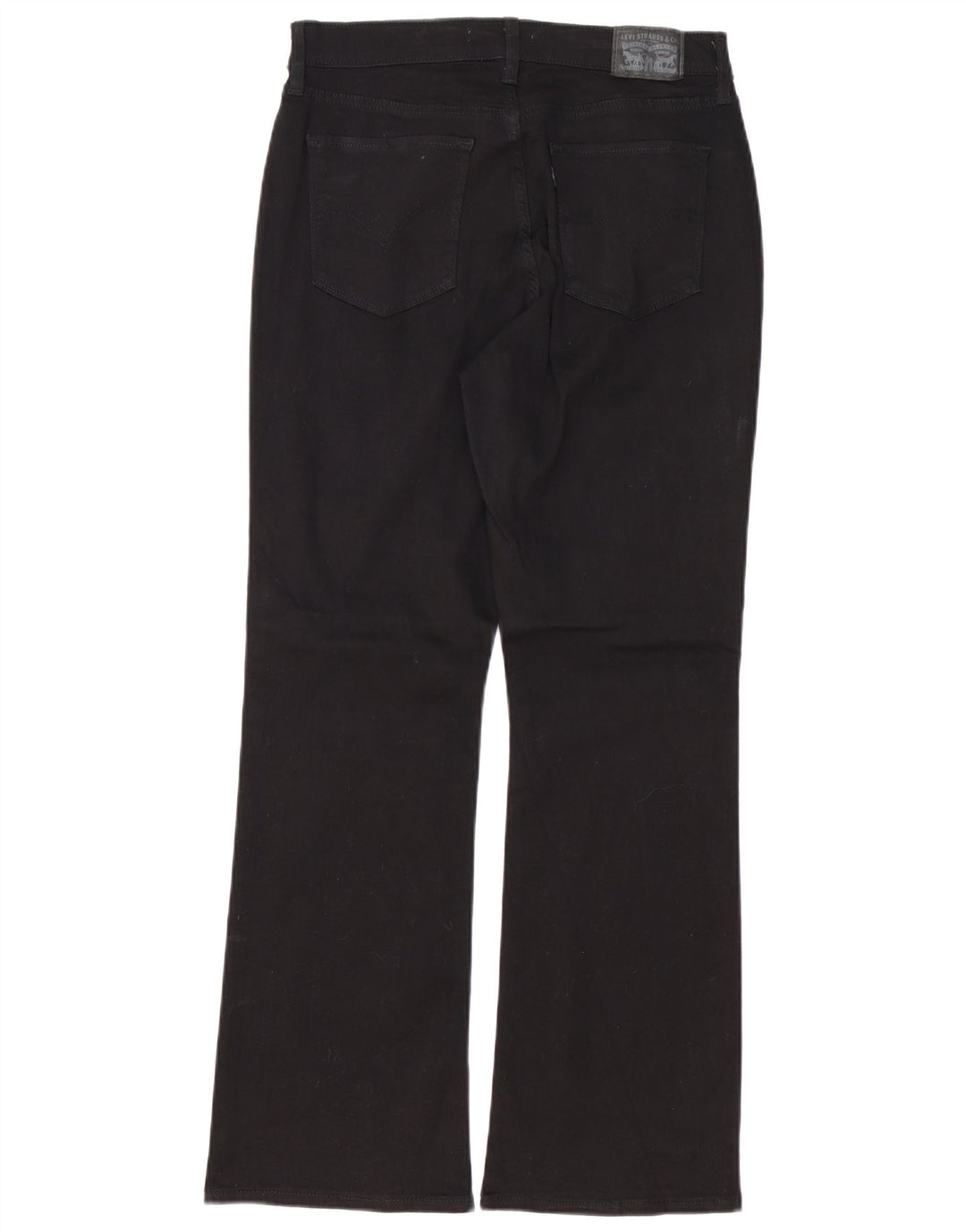 Jeans feminino clássico bootcut LEVI'S US 8 médio W30 L29 algodão preto
