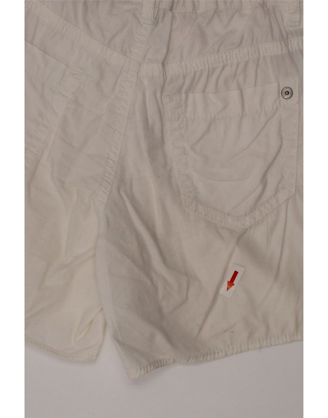 Shorts casuais femininos BENETTON 10-11 anos XL W24 algodão branco