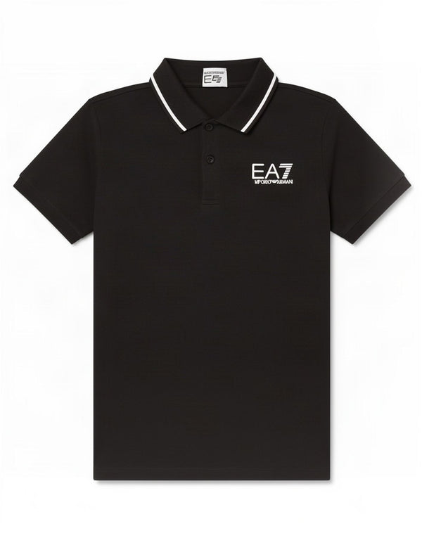 Polo Emporio Armani Menino 13-14 Anos Preto Algodão