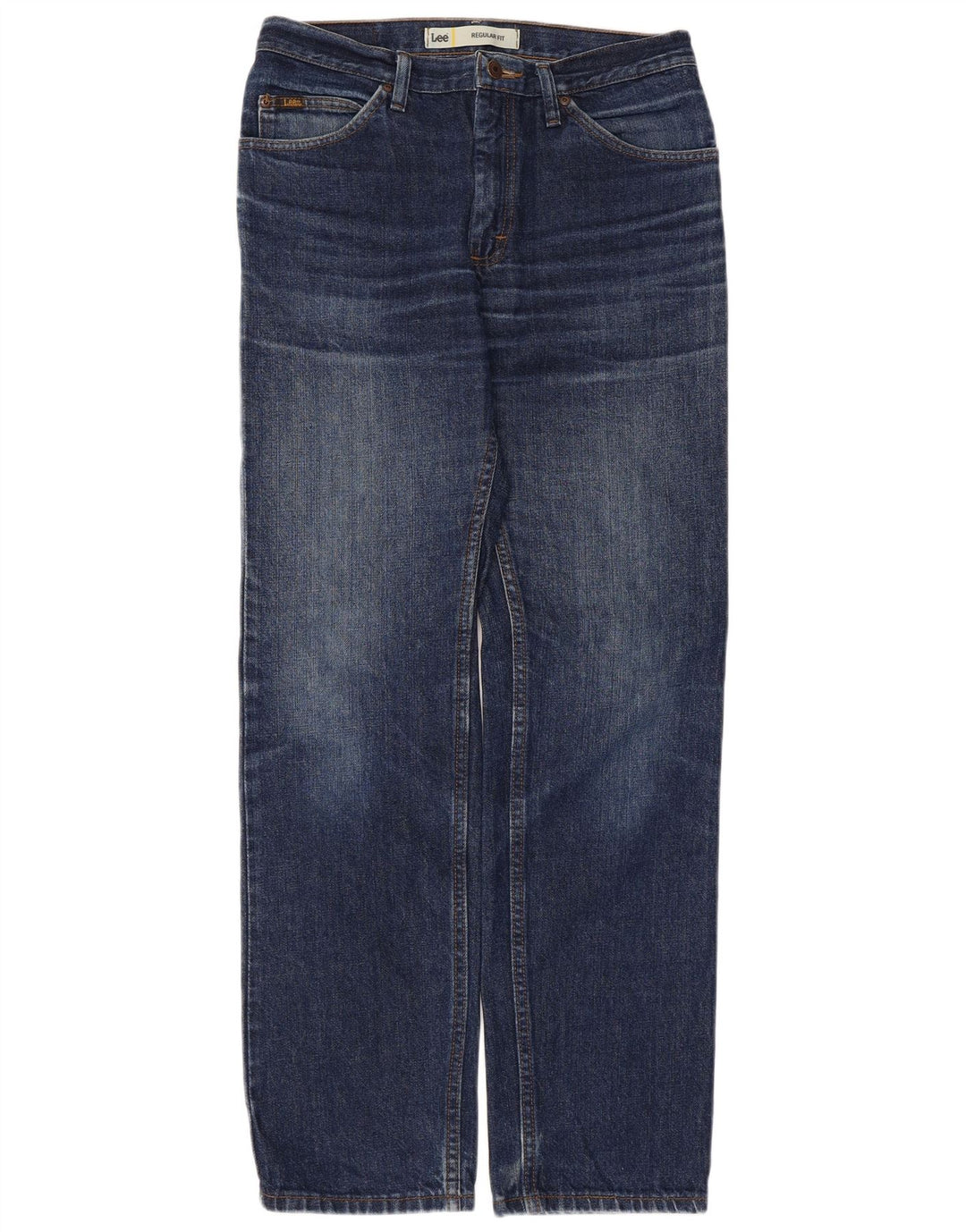 Calça jeans reta masculina Lee Regular Fit W30 L32 algodão azul