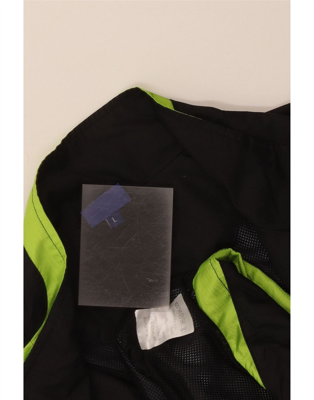 Asics Mens Tracksuit Top Jacket Grande Preto Colourblock Poliéster